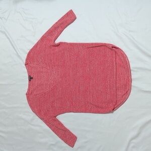 Express V-Neck Knit Tunic, Color Salmon Size XS-TP